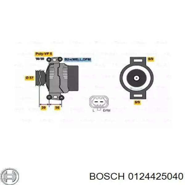 Generador Bosch 0124425040