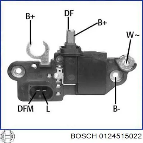 Alternador 0124515022 Bosch