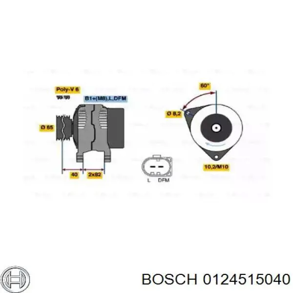 0124515040 Bosch alternador