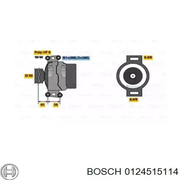 Generador Bosch 0124515114
