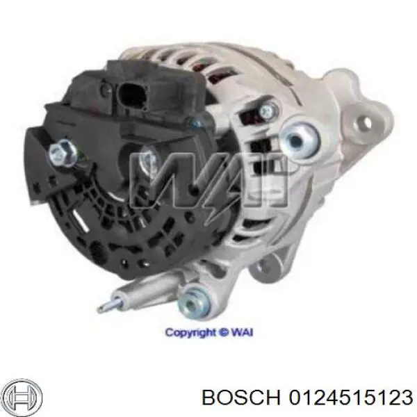 Alternador 0124515123 Bosch