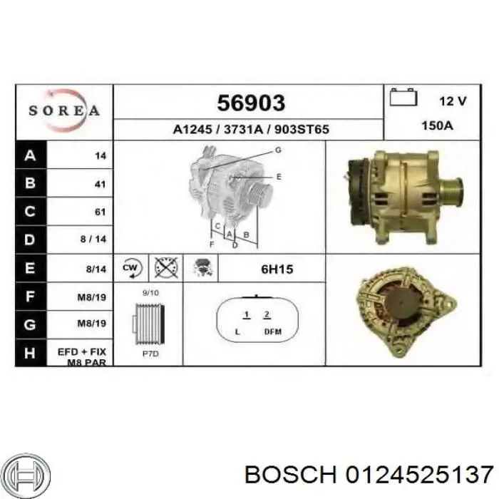 Comprar 0124525137 Bosch Dynamo
