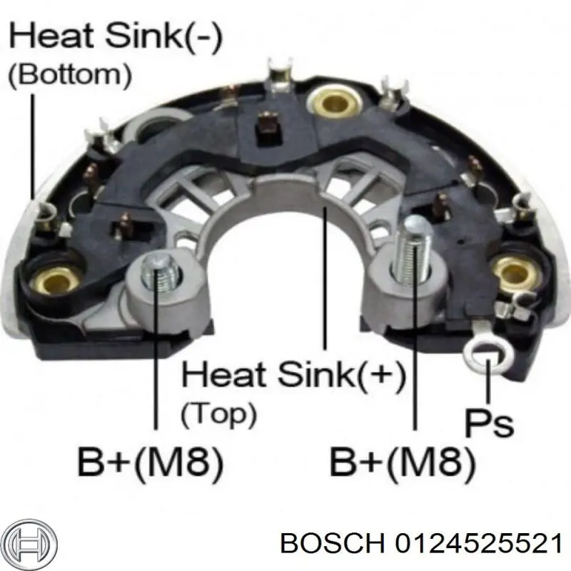 0124525521 Bosch Alternador de coche