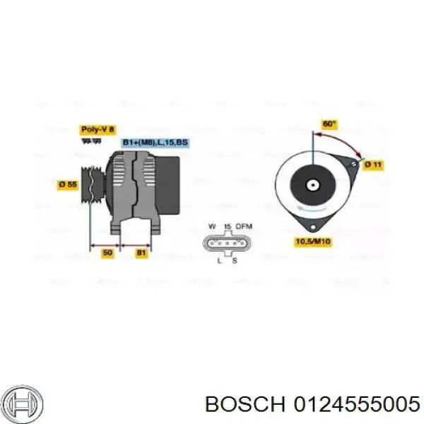 Generador Bosch 0124555005