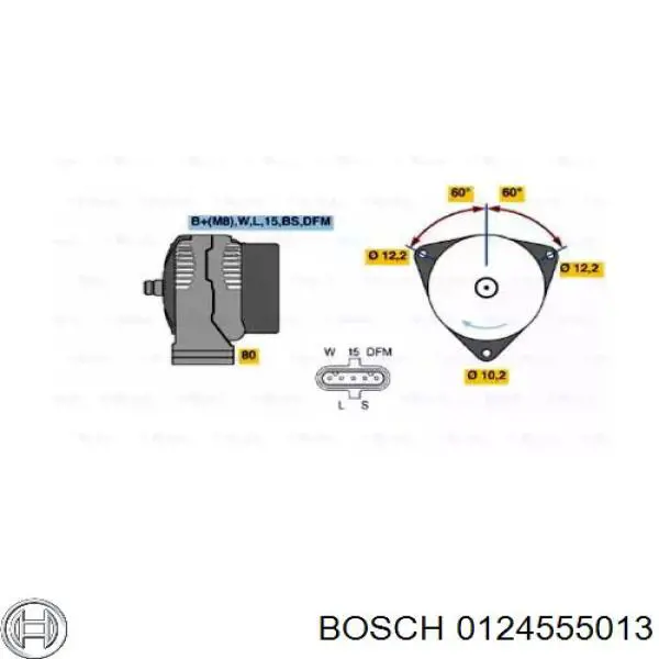 Comprar 0124555013 Bosch Dynamo