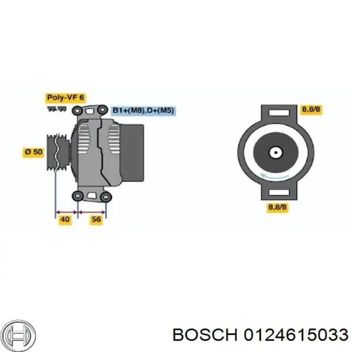 Generador Bosch 0124615033