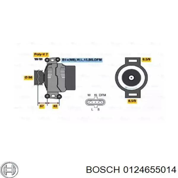 Generador Bosch 0124655014