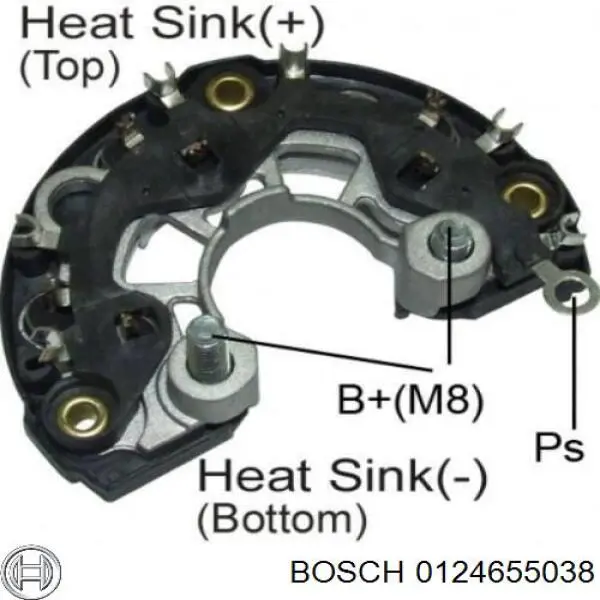 0124655038 Bosch Alternador de coche