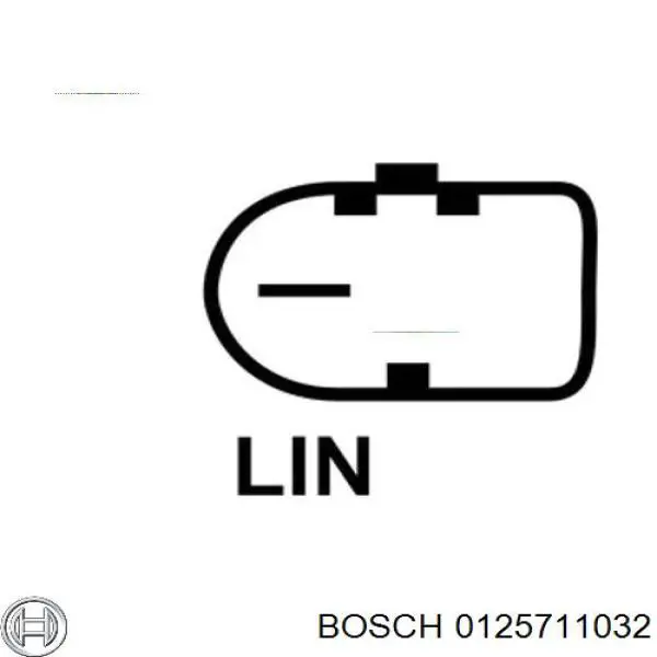 0125711032 Bosch alternador