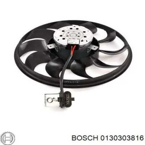 0130303816 Bosch difusor de radiador, aire acondicionado, completo con motor y rodete