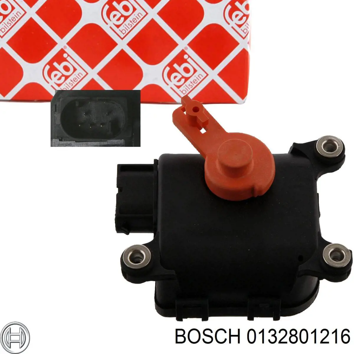 0132801216 Bosch Actuador de compuerta de calefacción