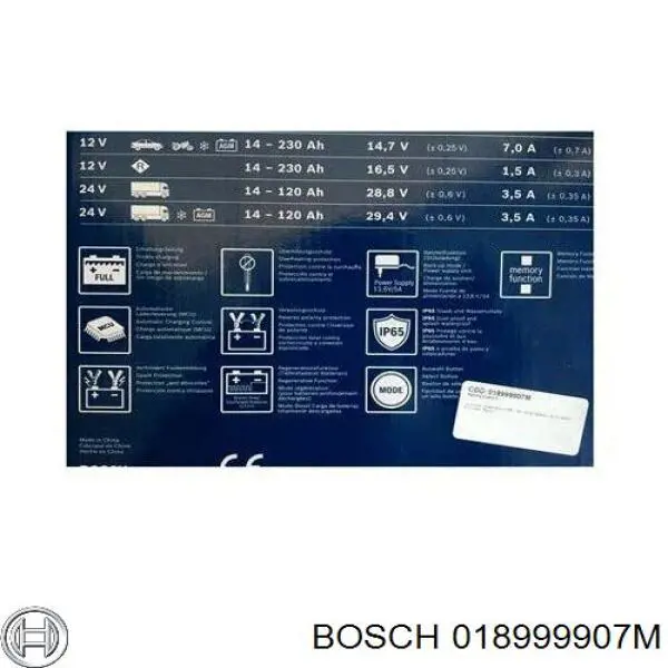 Cargador de batería BOSCH 018999907M