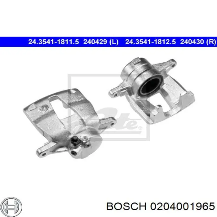 0204001965 Bosch pinza de freno delantera izquierda