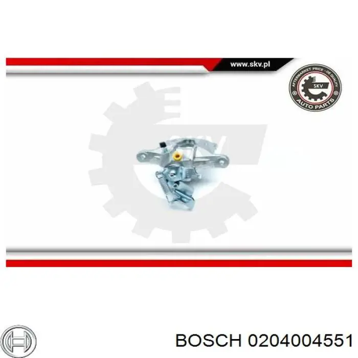 0 204 004 551 Bosch pinza de freno trasero derecho