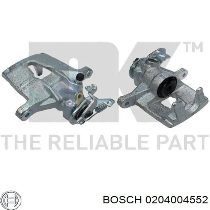 0204004552 Bosch pinza de freno trasera izquierda