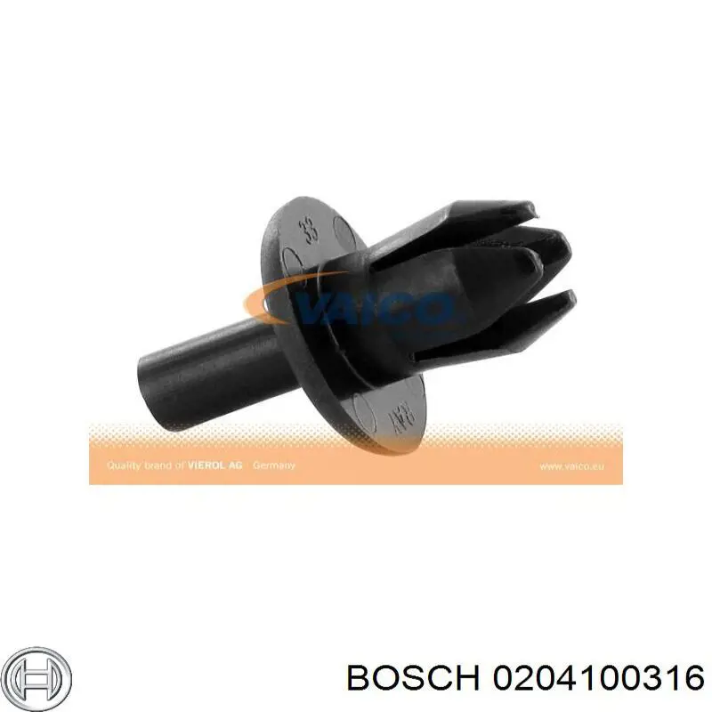 0204100316 Bosch juego de reparación, pinza de freno delantero