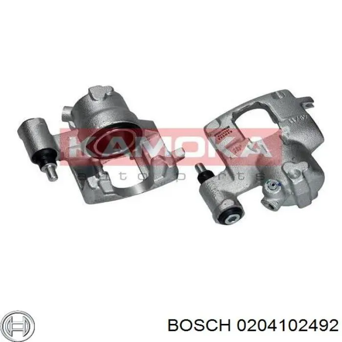 0204102492 Bosch pinza de freno delantera izquierda