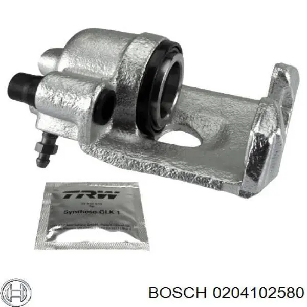 0204102580 Bosch pinza de freno delantera izquierda