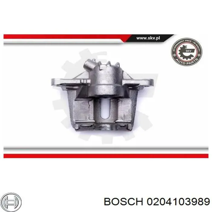 Pinza de freno delantera izquierda 0204103989 Bosch