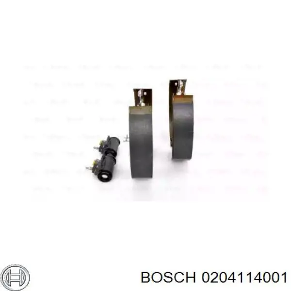 0204114001 Bosch zapatas de frenos de tambor traseras