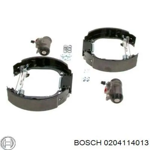 0 204 114 013 Bosch zapatas de frenos de tambor traseras