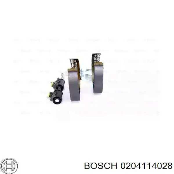 204114028 Bosch zapatas de frenos de tambor traseras