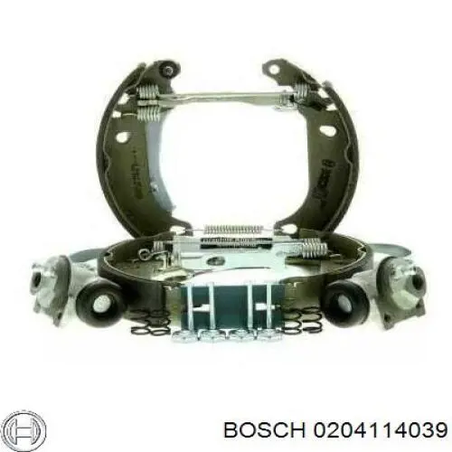 0 204 114 039 Bosch zapatas de frenos de tambor traseras