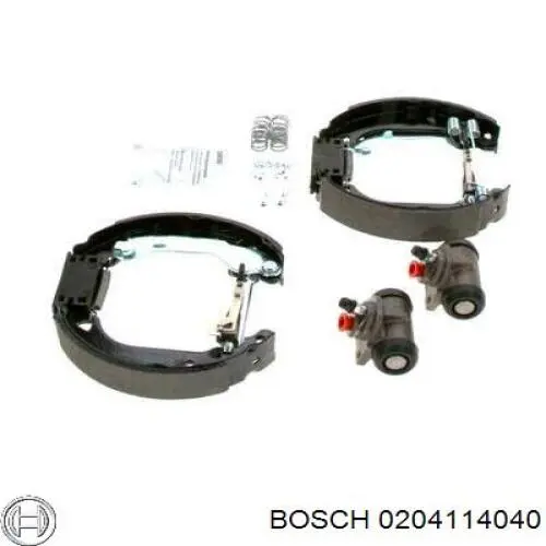 0204114048 Bosch zapatas de frenos de tambor traseras