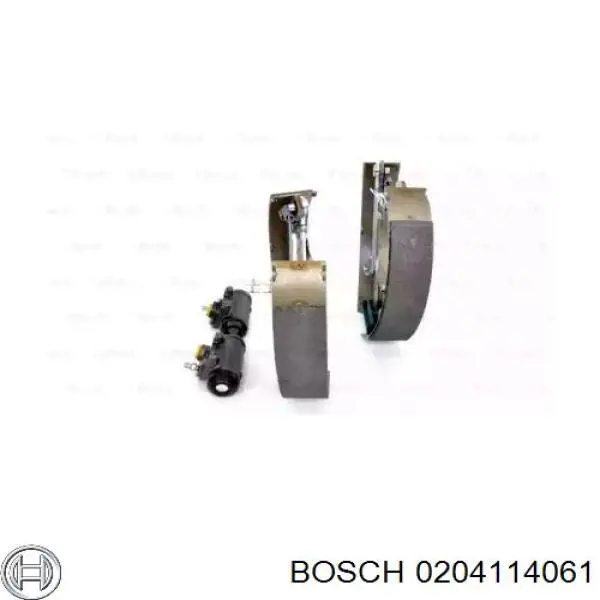 0204114061 Bosch zapatas de frenos de tambor traseras