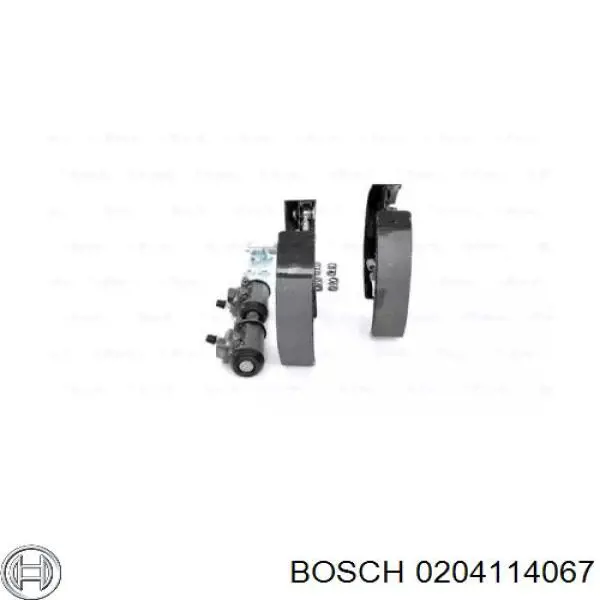 0204114067 Bosch zapatas de frenos de tambor traseras