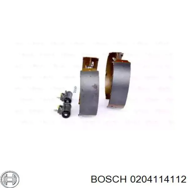 0 204 114 112 Bosch kit de frenos de tambor, con cilindros, completo