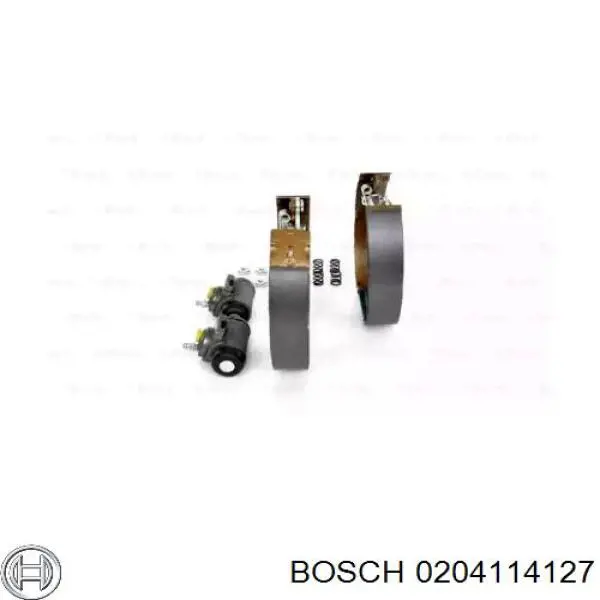 0 204 114 127 Bosch zapatas de frenos de tambor traseras