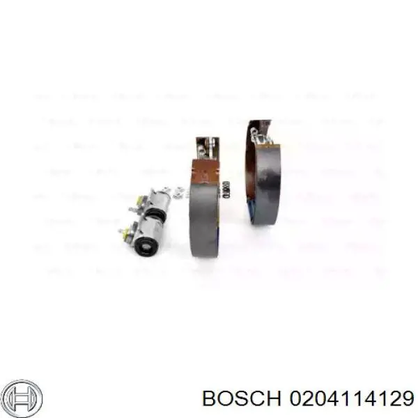 0 204 114 129 Bosch zapatas de frenos de tambor traseras