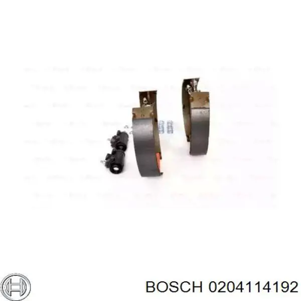 204114192 Bosch zapatas de frenos de tambor traseras