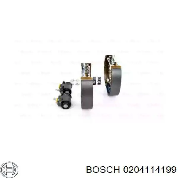 0204114199 Bosch zapatas de frenos de tambor traseras