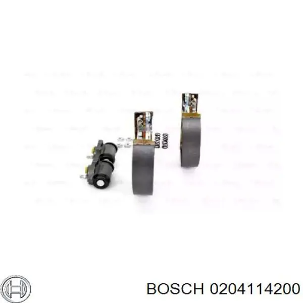 0204114200 Bosch zapatas de frenos de tambor traseras