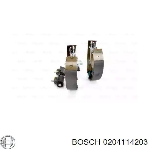 0204114108 Bosch zapatas de frenos de tambor traseras