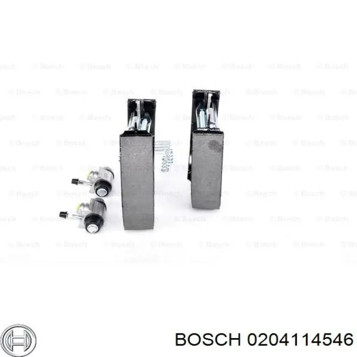 Kit de frenos de tambor, con cilindros, completo 0204114546 Bosch