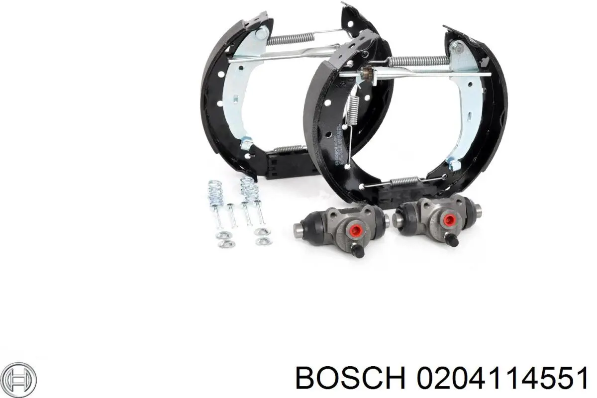 0204114551 Bosch zapatas de frenos de tambor traseras