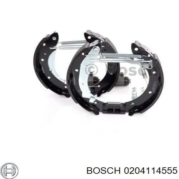 0 204 114 555 Bosch zapatas de frenos de tambor traseras