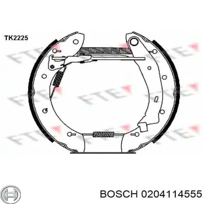 H68062 Brembo Zapatas de freno de tambor traseras