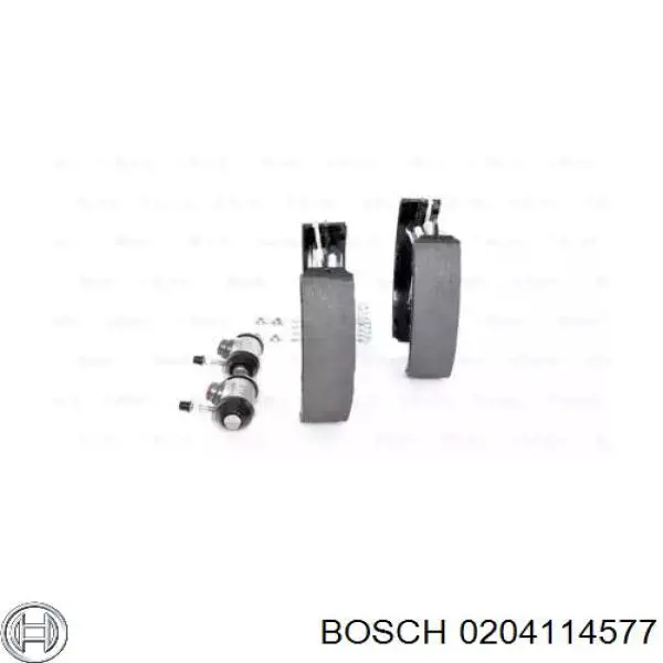 204114577 Bosch zapatas de frenos de tambor traseras