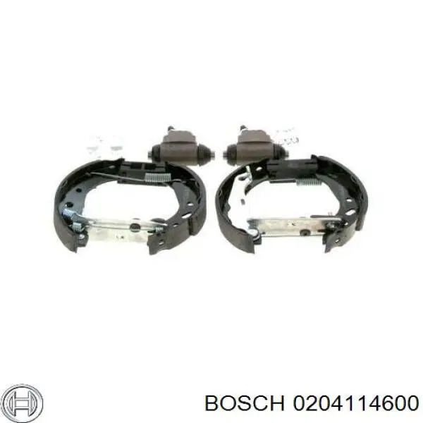 0 204 114 600 Bosch kit de frenos de tambor, con cilindros, completo
