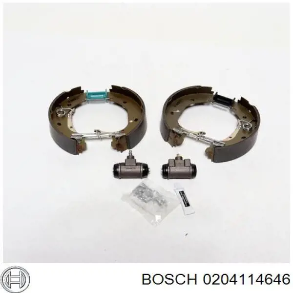 0 204 114 646 Bosch kit de frenos de tambor, con cilindros, completo