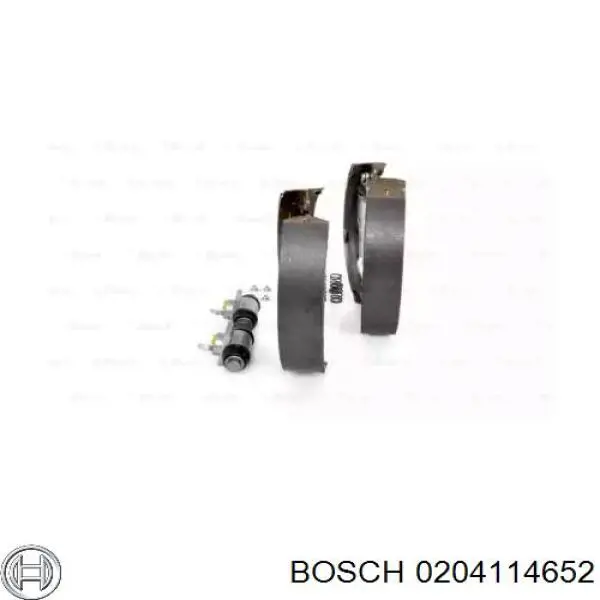 0 204 114 652 Bosch zapatas de frenos de tambor traseras