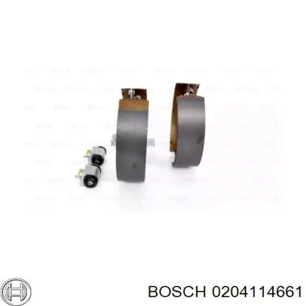 0 204 114 661 Bosch zapatas de frenos de tambor traseras