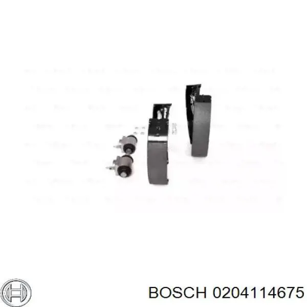 0 204 114 675 Bosch zapatas de frenos de tambor traseras