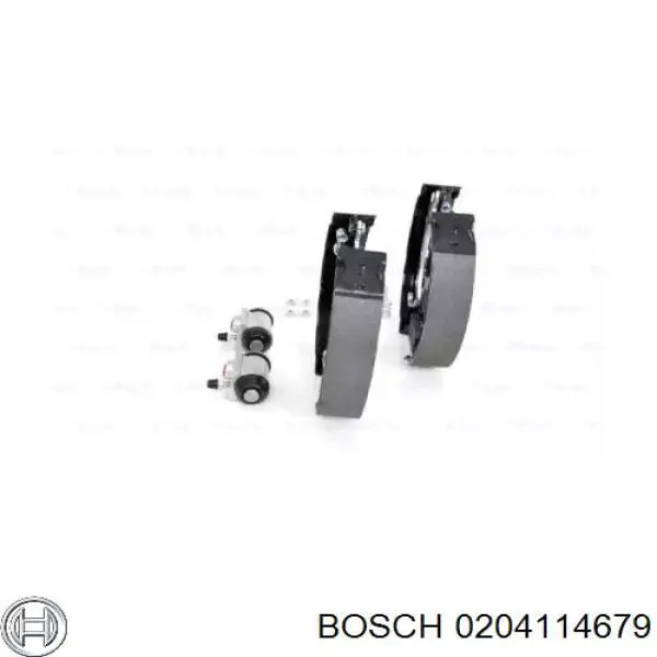 0 204 114 679 Bosch zapatas de frenos de tambor traseras