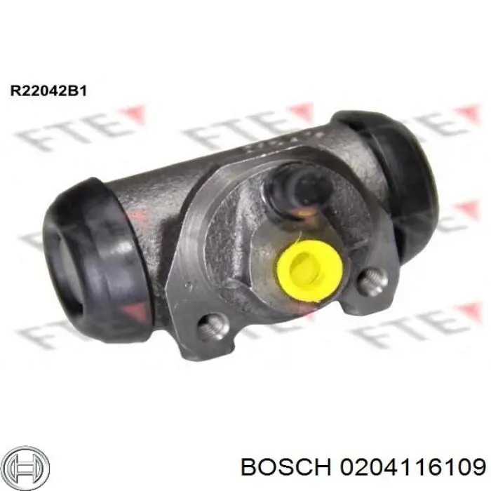 0204116109 Bosch cilindro de freno de rueda trasero