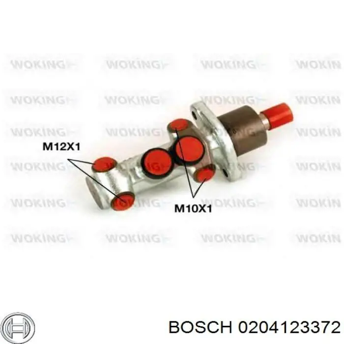 0204123372 Bosch cilindro principal de freno